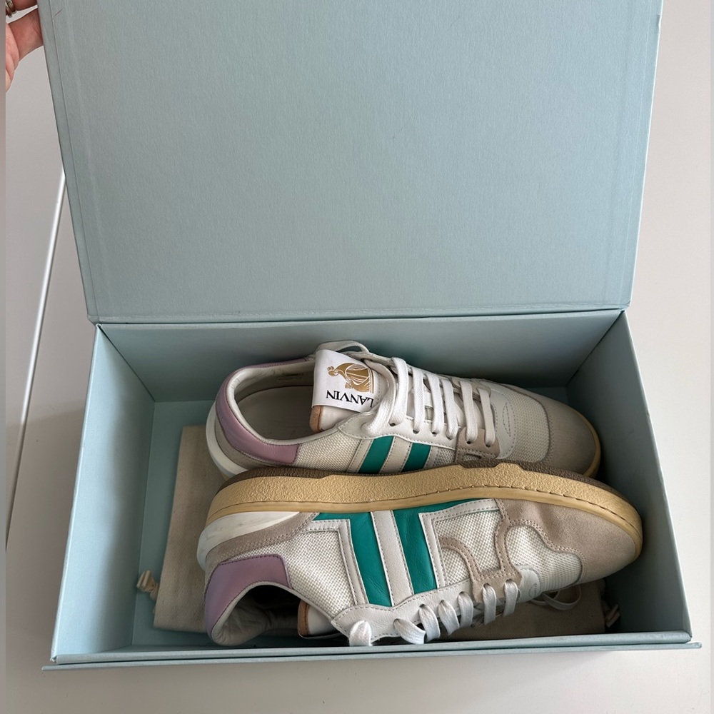 LANVIN WOMENS Clay Low Top Sneakers